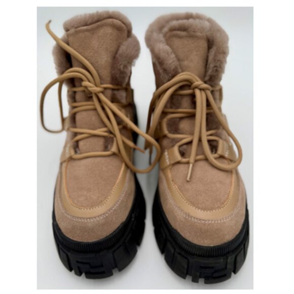 Fendi Shoes - Fendi Tan and Black Ankle Boots